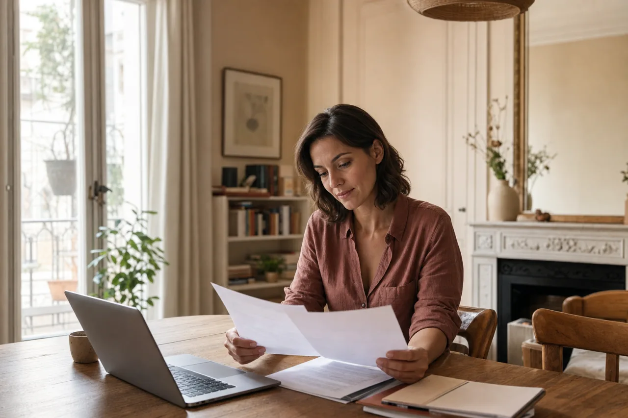 Locataire consultant son contrat d'assurance habitation a domicile
