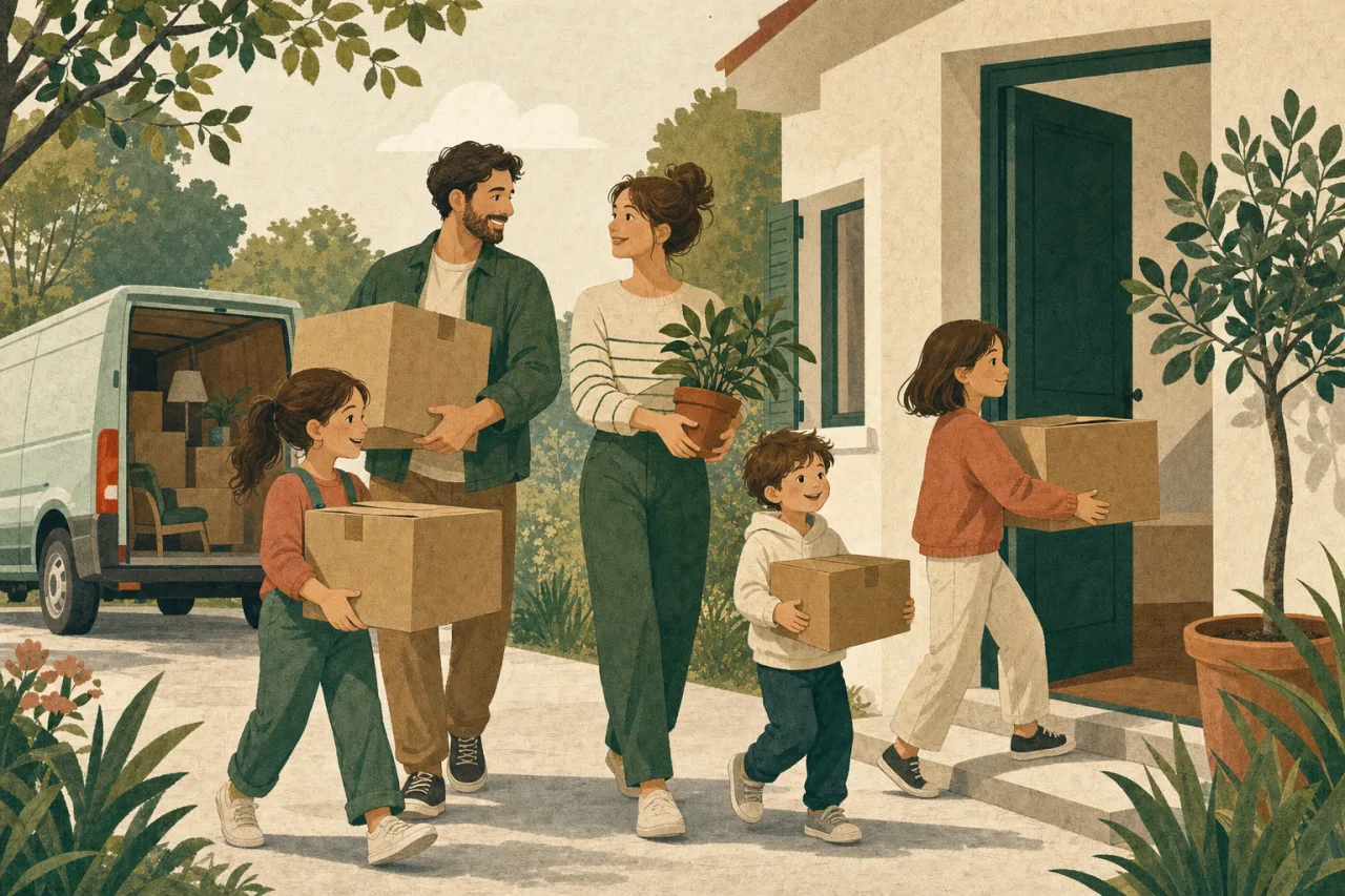 Prime de déménagement de la CAF pour les familles nombreuses